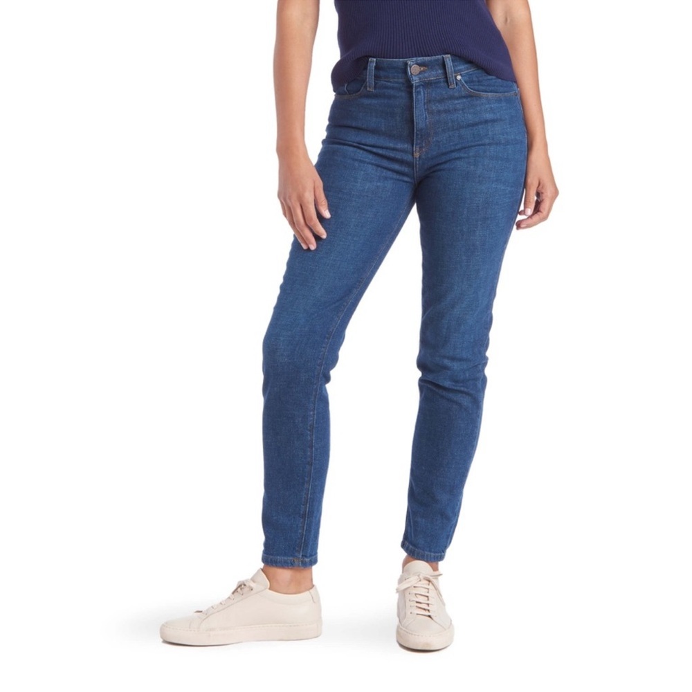Mott & Bow Mom Jean Dark Wash